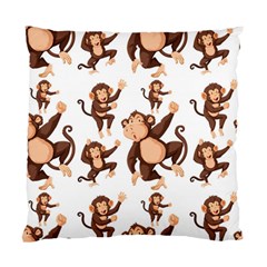 Monkey-seamless-pattern Standard Cushion Case (one Side) by Jancukart