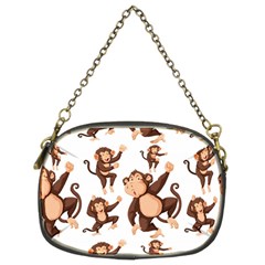 Monkey-seamless-pattern Chain Purse (two Sides)