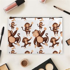 Monkey-seamless-pattern Cosmetic Bag (large)