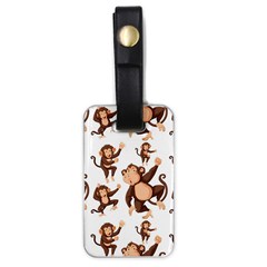 Monkey-seamless-pattern Luggage Tag (one Side)