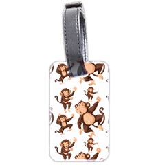 Monkey-seamless-pattern Luggage Tag (two Sides)