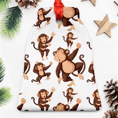 Monkey-seamless-pattern Ornament (bell)