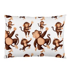 Monkey-seamless-pattern Pillow Case (two Sides)