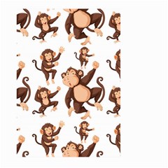 Monkey-seamless-pattern Large Garden Flag (two Sides)