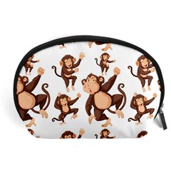 Monkey-seamless-pattern Accessory Pouch (large)