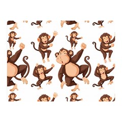 Monkey-seamless-pattern Double Sided Flano Blanket (mini) 