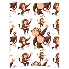 Monkey-seamless-pattern Back Support Cushion by Jancukart