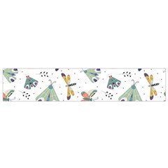 Seamless-pattern-with-moth-butterfly-dragonfly-white-backdrop Small Flano Scarf