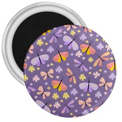 Vector-seamless-pattern-with-butterflies-beetles 3  Magnets