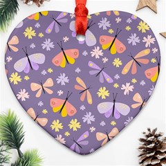 Vector-seamless-pattern-with-butterflies-beetles Ornament (heart) by Jancukart