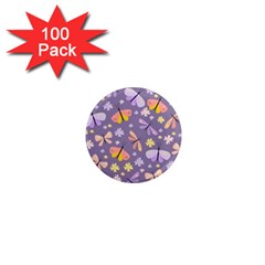 Vector-seamless-pattern-with-butterflies-beetles 1  Mini Magnets (100 Pack) 