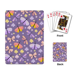 Vector-seamless-pattern-with-butterflies-beetles Playing Cards Single Design (rectangle)