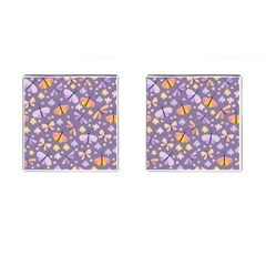 Vector-seamless-pattern-with-butterflies-beetles Cufflinks (square)