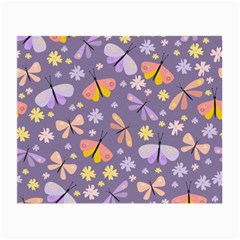 Vector-seamless-pattern-with-butterflies-beetles Small Glasses Cloth (2 Sides)