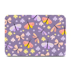 Vector-seamless-pattern-with-butterflies-beetles Plate Mats