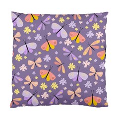 Vector-seamless-pattern-with-butterflies-beetles Standard Cushion Case (one Side) by Jancukart