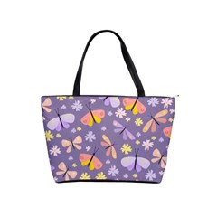 Vector-seamless-pattern-with-butterflies-beetles Classic Shoulder Handbag