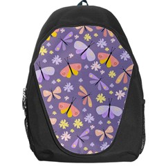 Vector-seamless-pattern-with-butterflies-beetles Backpack Bag by Jancukart