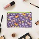 Vector-seamless-pattern-with-butterflies-beetles Cosmetic Bag (XS) Back