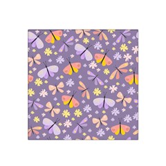 Vector-seamless-pattern-with-butterflies-beetles Satin Bandana Scarf 22  X 22 