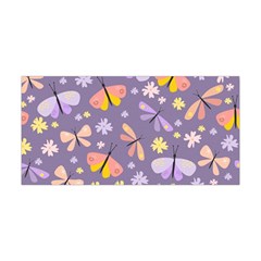 Vector-seamless-pattern-with-butterflies-beetles Yoga Headband