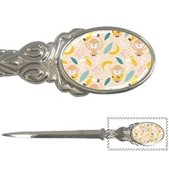 Cute-monkey-banana-seamless-pattern-background Letter Opener