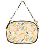 Cute-monkey-banana-seamless-pattern-background Chain Purse (Two Sides) Front