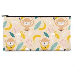 Cute-monkey-banana-seamless-pattern-background Pencil Case