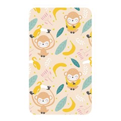 Cute-monkey-banana-seamless-pattern-background Memory Card Reader (rectangular) by Jancukart