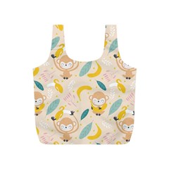 Cute-monkey-banana-seamless-pattern-background Full Print Recycle Bag (s)