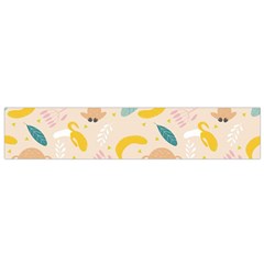 Cute-monkey-banana-seamless-pattern-background Small Flano Scarf