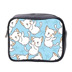 Seamless-little-cat-dragonfly-pattern Mini Toiletries Bag (two Sides)