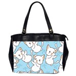 Seamless-little-cat-dragonfly-pattern Oversize Office Handbag (2 Sides) Front