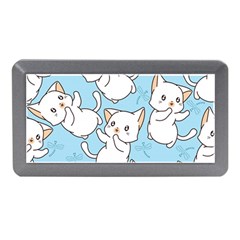 Seamless-little-cat-dragonfly-pattern Memory Card Reader (mini) by Jancukart