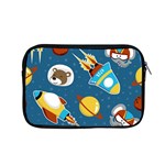 Seamless-pattern-vector-with-spacecraft-funny-animals-astronaut Apple MacBook Pro 15  Zipper Case Front