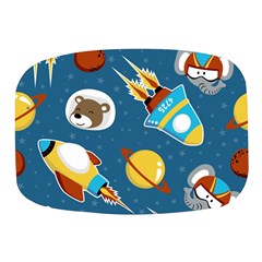 Seamless-pattern-vector-with-spacecraft-funny-animals-astronaut Mini Square Pill Box