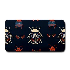 Floral-bugs-seamless-pattern Medium Bar Mats