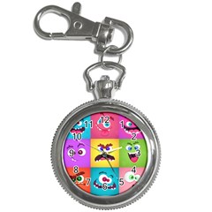 Monsters Emotions Scary Faces Masks With Mouth Eyes Aliens Monsters Emoticon Set Key Chain Watches by Jancukart