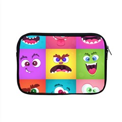 Monsters Emotions Scary Faces Masks With Mouth Eyes Aliens Monsters Emoticon Set Apple Macbook Pro 15  Zipper Case