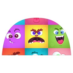 Monsters Emotions Scary Faces Masks With Mouth Eyes Aliens Monsters Emoticon Set Anti Scalding Pot Cap by Jancukart