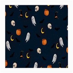 Halloween Ghost Pumpkin Bat Skull Medium Glasses Cloth (2 Sides) by artworkshop