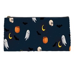 Halloween Ghost Pumpkin Bat Skull Pencil Case by artworkshop