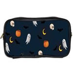 Halloween Ghost Pumpkin Bat Skull Toiletries Bag (Two Sides) Back