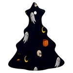 Halloween Ghost Pumpkin Bat Skull Christmas Tree Ornament (Two Sides) Front