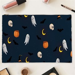 Halloween Ghost Pumpkin Bat Skull Cosmetic Bag (xxl) by artworkshop