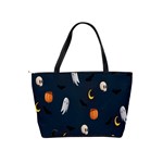 Halloween Ghost Pumpkin Bat Skull Classic Shoulder Handbag Back