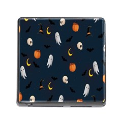 Halloween Ghost Pumpkin Bat Skull Memory Card Reader (square 5 Slot) by artworkshop