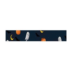 Halloween Ghost Pumpkin Bat Skull Flano Scarf (mini) by artworkshop