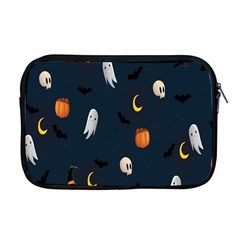 Halloween Ghost Pumpkin Bat Skull Apple Macbook Pro 17  Zipper Case by artworkshop