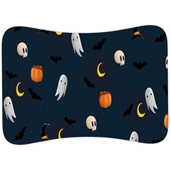 Halloween Ghost Pumpkin Bat Skull Velour Seat Head Rest Cushion by artworkshop